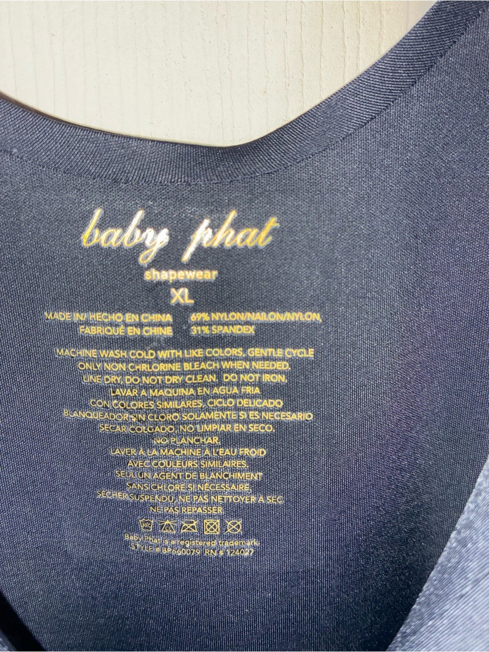 Baby Phat Navy Blue Shapewear Tank Top